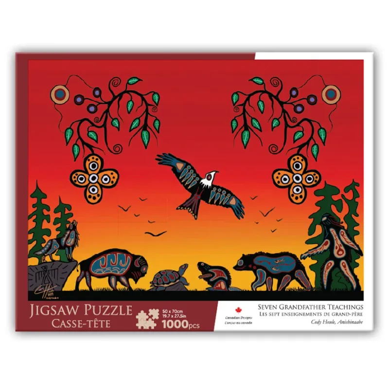 ART 1000pc Jigsaw Puzzle - Seven Grandfathers Teachings - Cody Houle