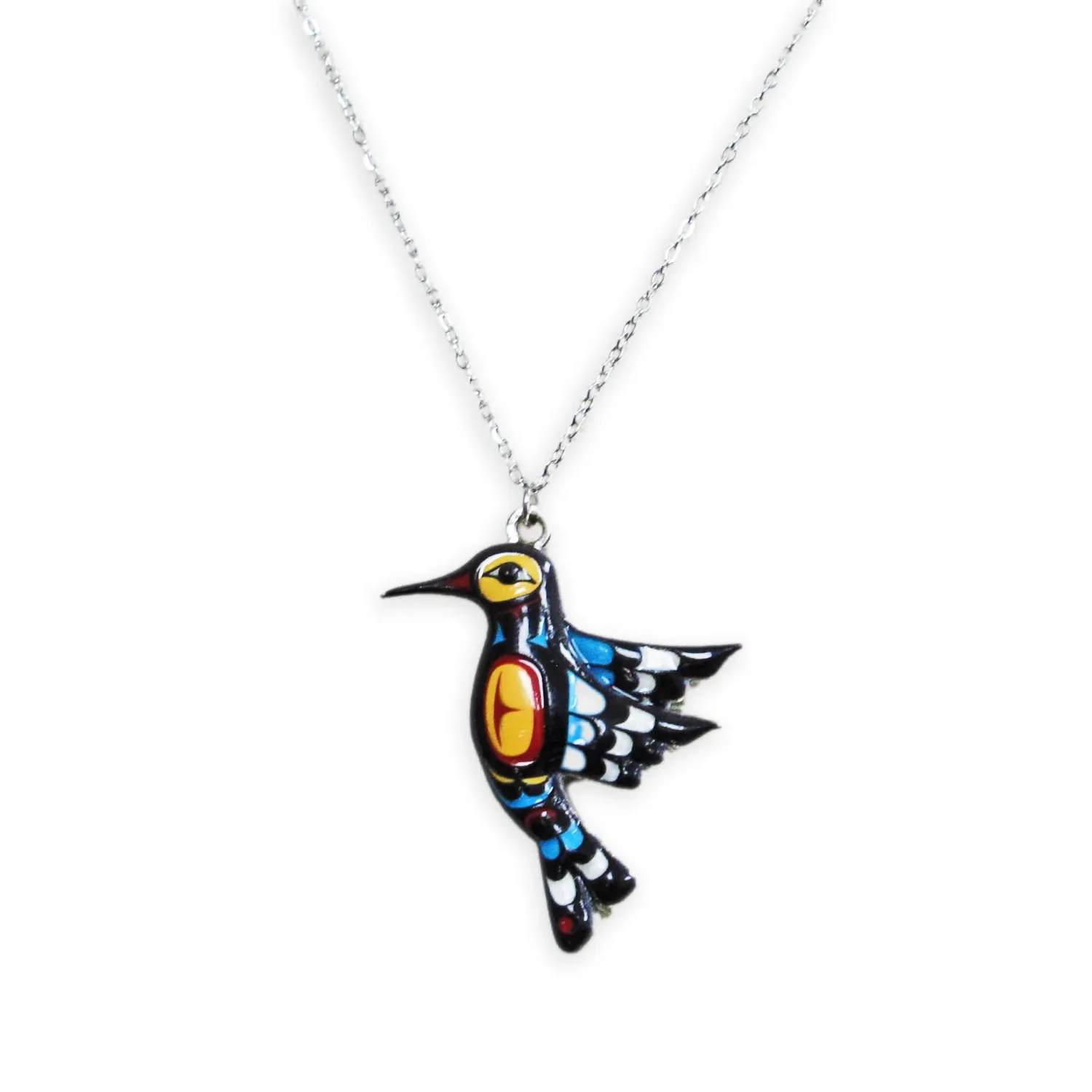 ART Hummingbird Charm Necklace - Francis Dick