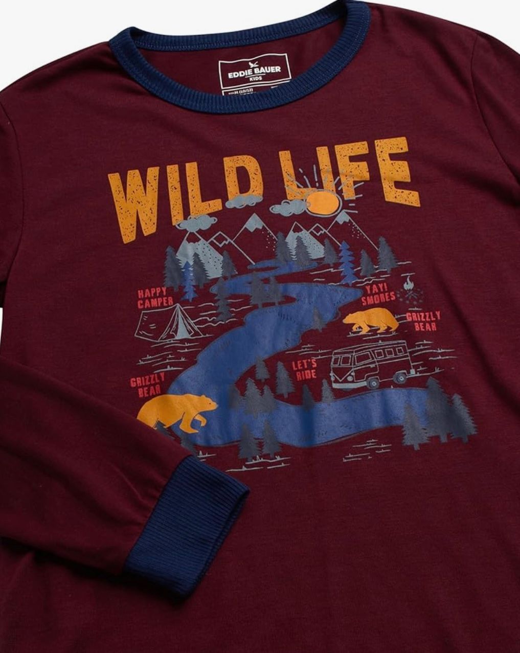 Eddie Bauer Boys 4 Piece Fleece Pajama Set Eddie Bauer Boys 4 Piece Fleece Pajama Set