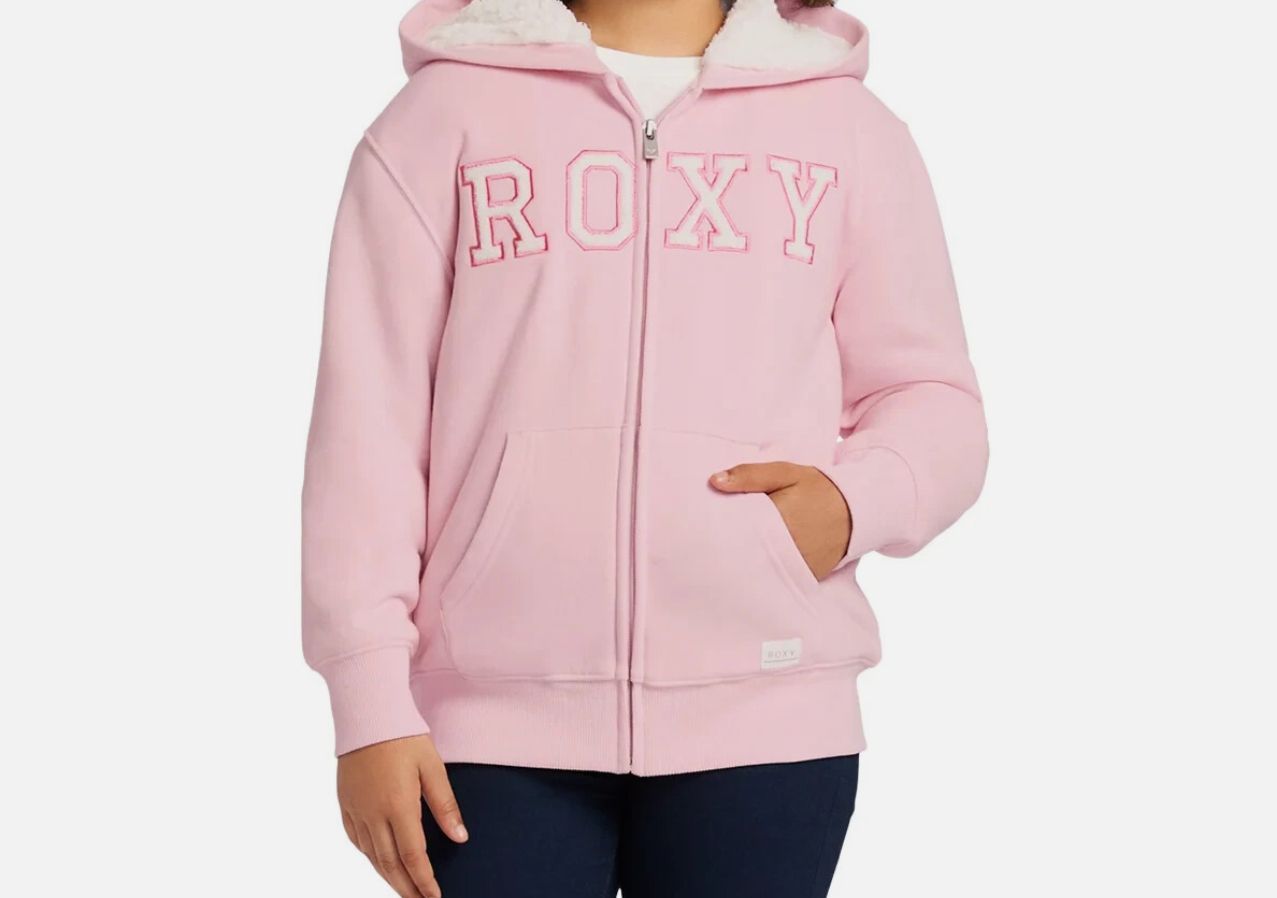 Roxy Pink Fleece Hoodie Roxy Pink Fleece Hoodie