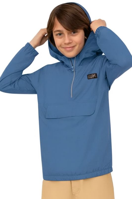 Avalanche Boys Youth Packable Quarter Zip Hooded Jacket