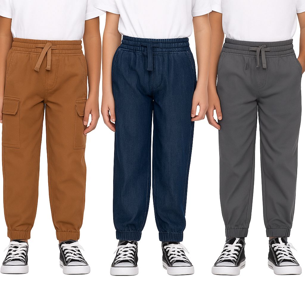 Pekkle Kids 3 Pack Jogger Pants
