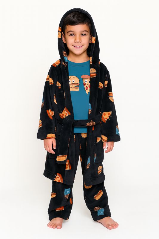 Pekkle Boys Fleece Pajama & Robe