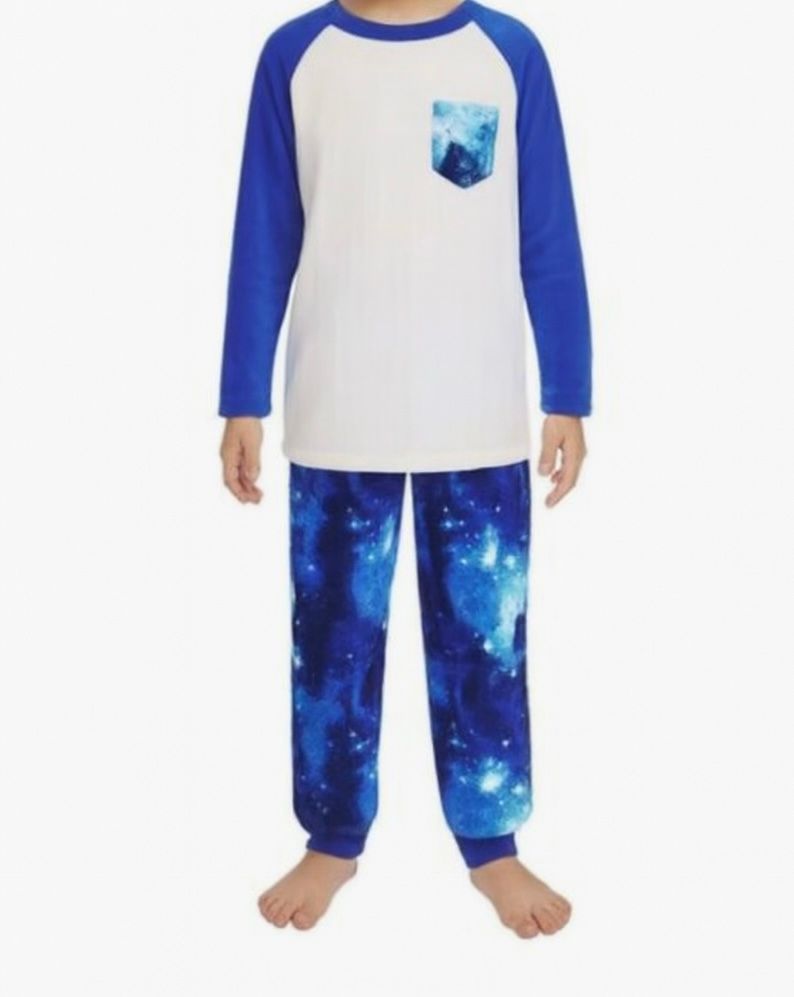 Land's End Boys Fleece Pajama & Robe