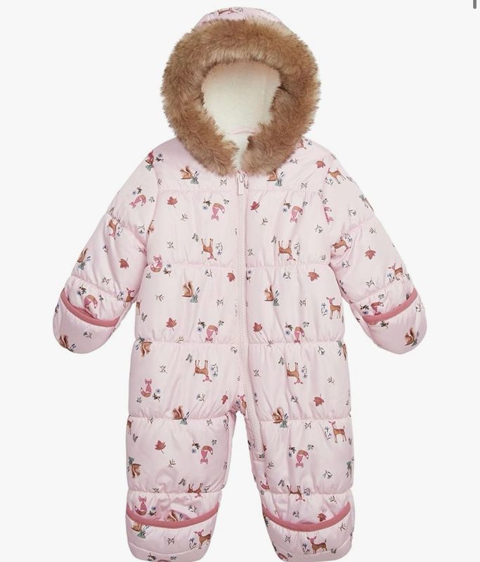 Carter's Baby Girl Cozy One-Piece Footed Pram Suit