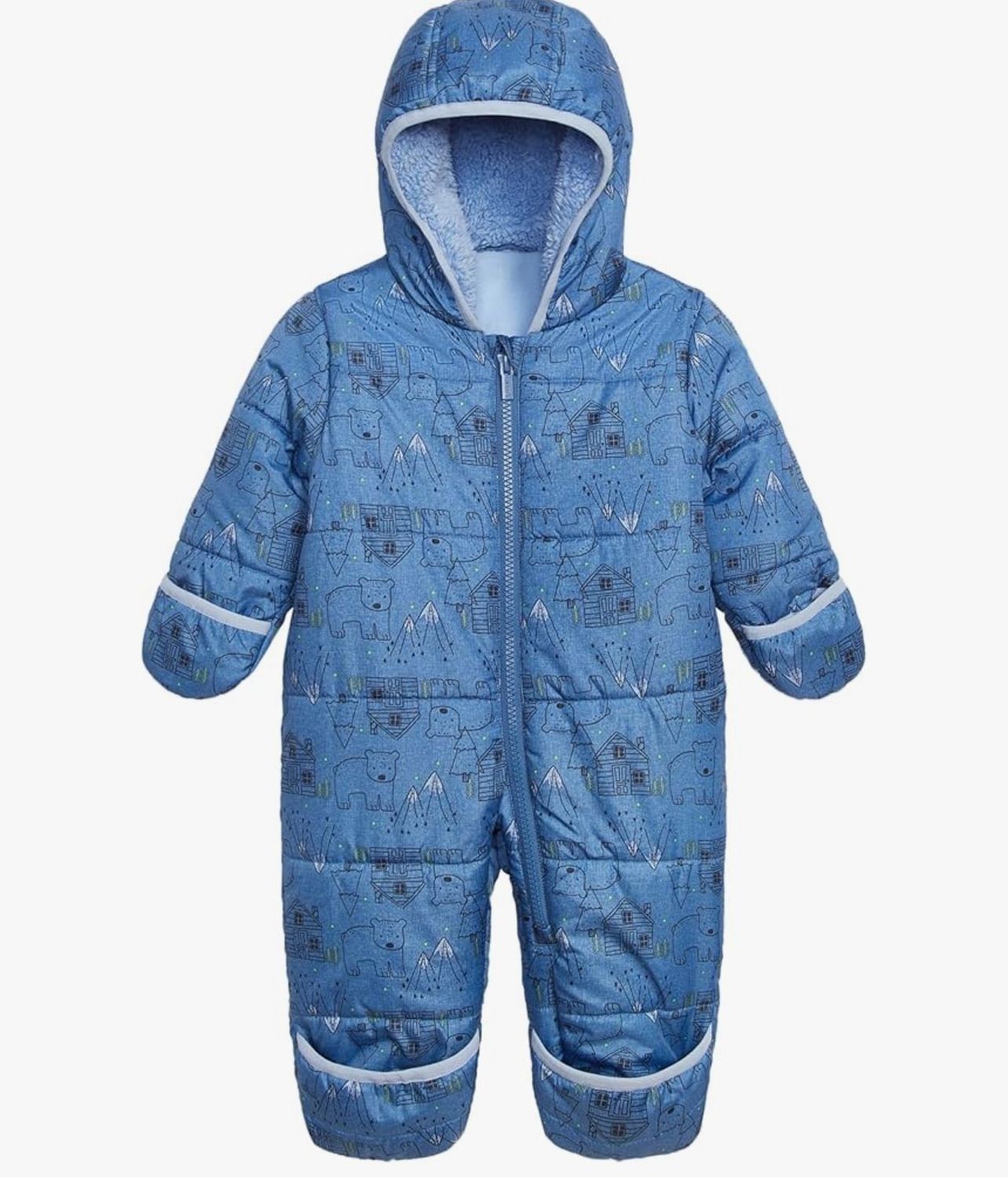 Cater's Baby Boy Cozy One-Piece Footed Pram Suit