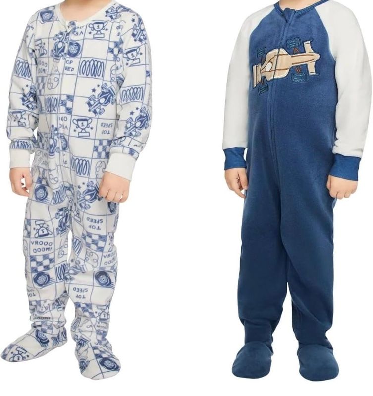 KHQ Boys 2 Pack Footed Pajama