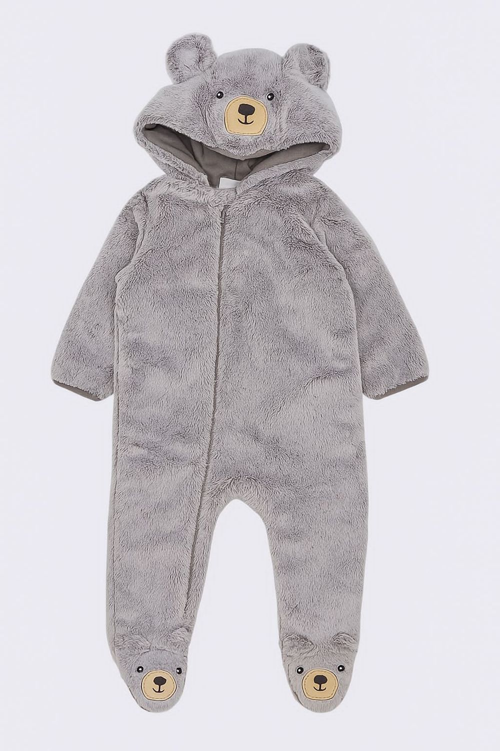 KOALA Baby 1 Piece Plush Hooded Pram Suit Fleece Jumper