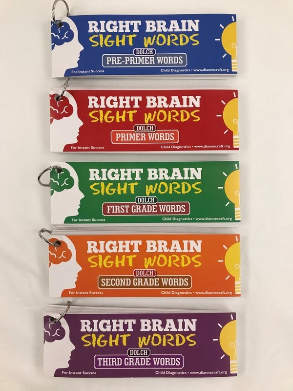 Right Brain Dolch 220 Sight Words Package