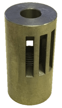 Precision Muzzle Brake - 1/2-28TPI .735" O.D. 6mm Max Bore Diameter - Slotted Ports  - 416R Stainless