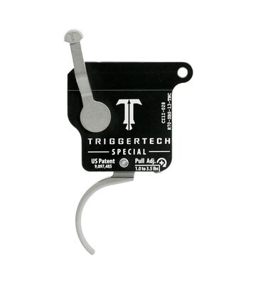 TriggerTech Rem 700 Special Curved Stainless Trigger (No Bolt Release) 1.0 - 3.5 lbs