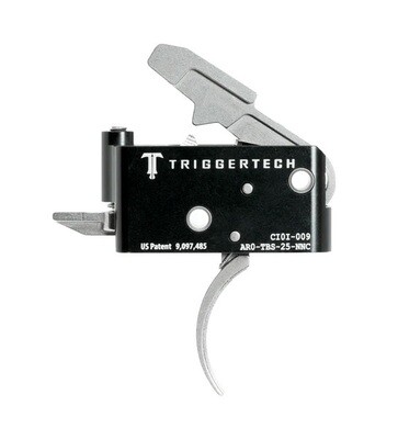 TriggerTech AR15 Adaptable Stainless Curved Trigger 2.5 - 5.0 lbs