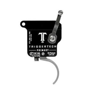 TriggerTech Rem 700 Primary Left Hand Stainless Curved Trigger 1.5 - 4.0 lbs