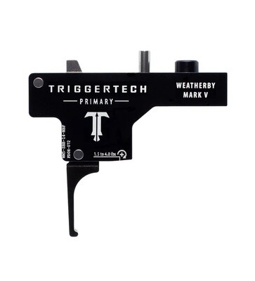 TriggerTech Weatherby Mark V Primary Black Flat Trigger 1.5 - 4.0 lbs