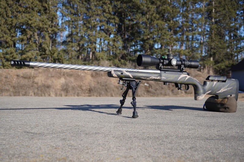 Little Crow Gunworks - Exclusive - .22 Nosler - Bolt Action "Training Rifle" - AG Adjustable Armor Stock (Optic & Bipod not included)