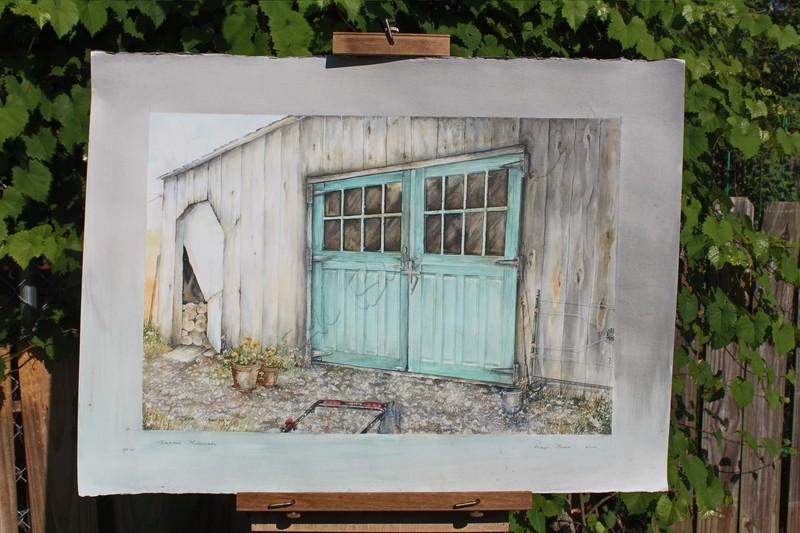 Garage Doors - Original Painting