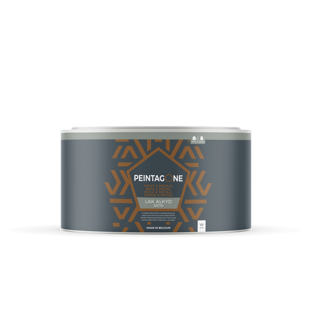 Lak Alkyd Satin, Base: W, Hoeveelheid: 0.5 Liter