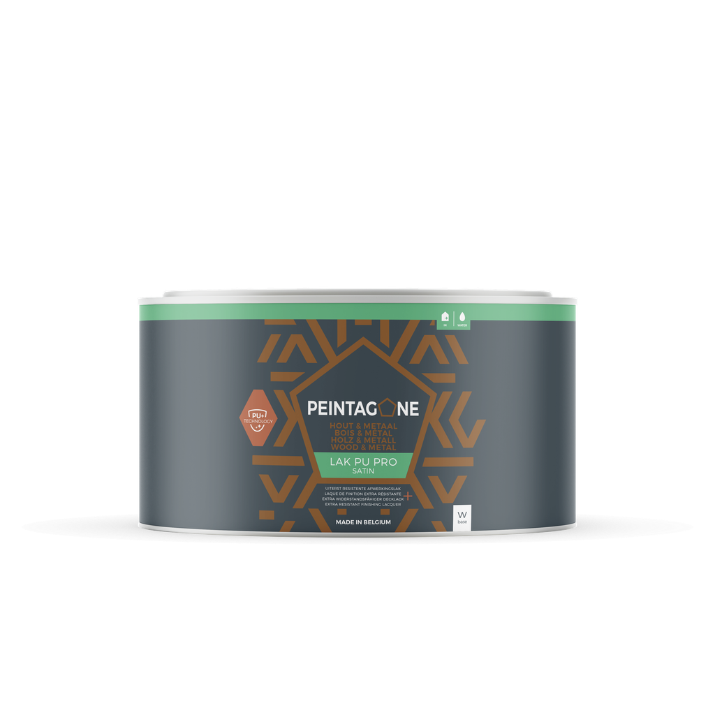 Lak PU Pro Satin, Base: W, Hoeveelheid: 0.5 Liter