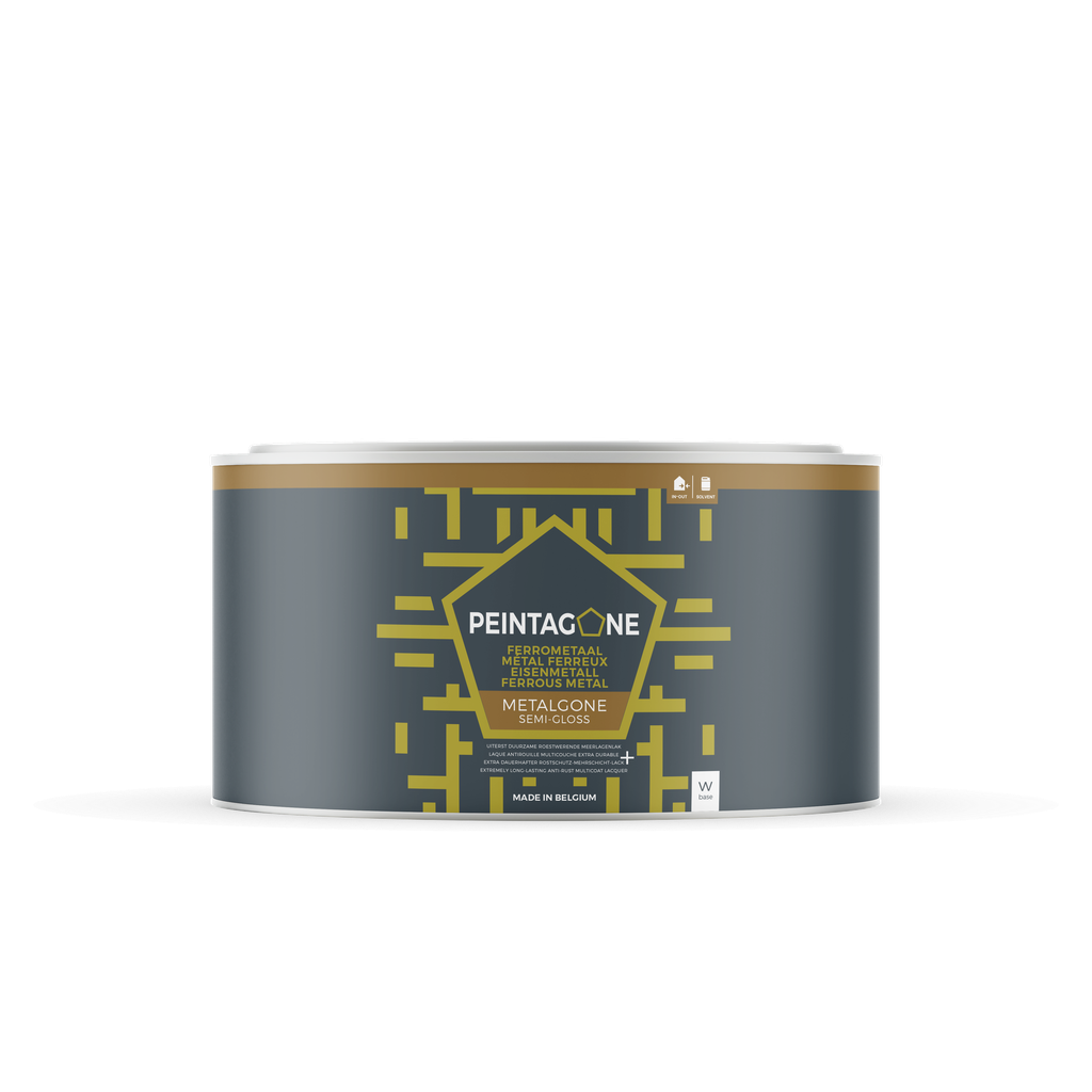 Metalgone Metaalverf, Base: W, Hoeveelheid: 0.5 Liter