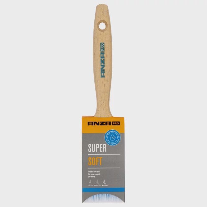 PRO Super Soft platte kwast, Maat: 1”