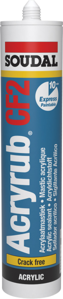 Soudal Acryrub CF2 Acrylaatkit Wit 310 ML