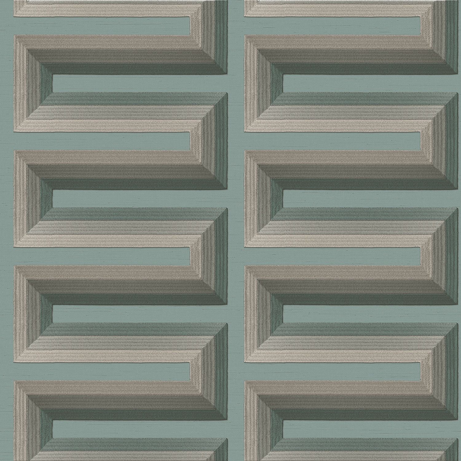 Renaissance 2 - grecian key aqua RE521075