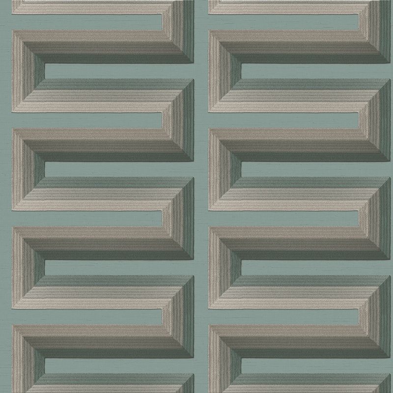 Renaissance 2 - grecian key aqua RE521075