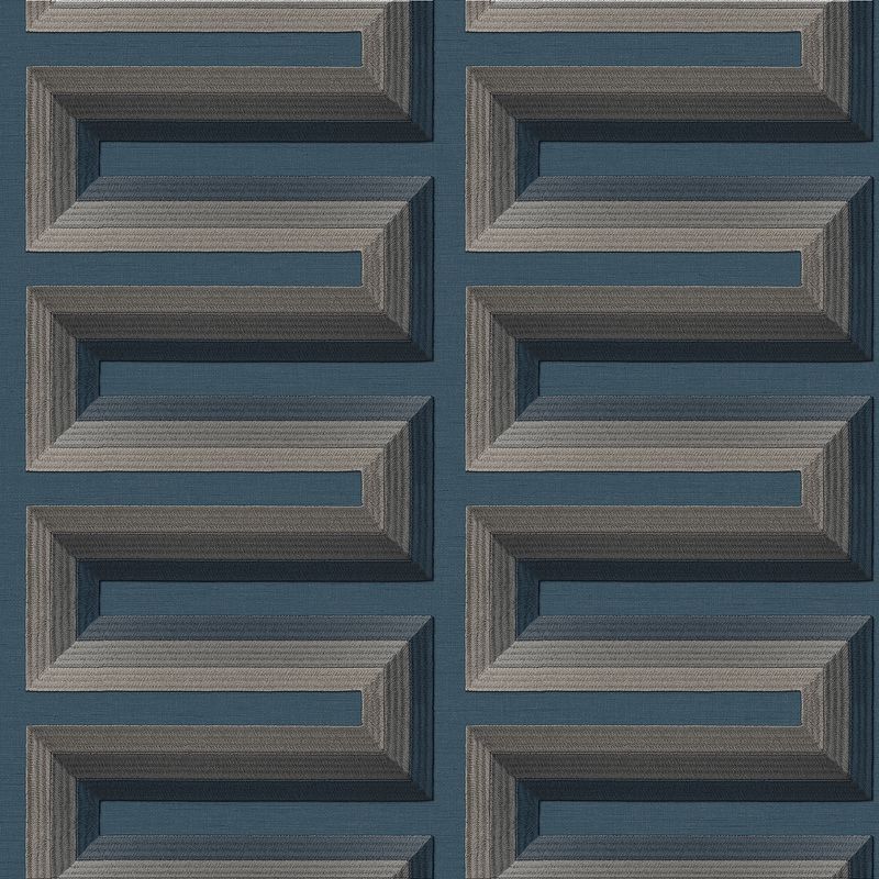 Renaissance 2 - grecian key blue RE521076