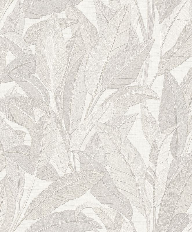 Renaissance 2 - embroidered leaves white RE521051 Renaissance 2 - embroidered leaves white RE521051