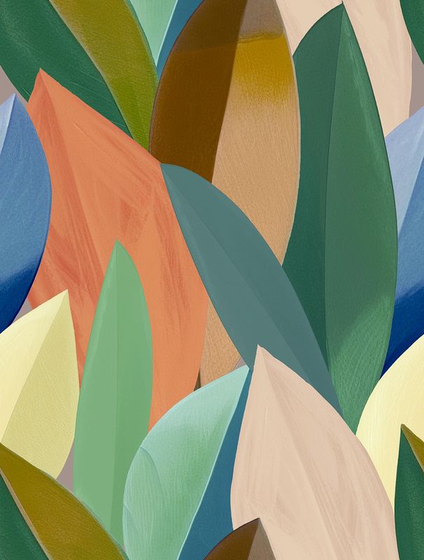 Serenity - mural Foliage Multi 212x280cm SYD27598