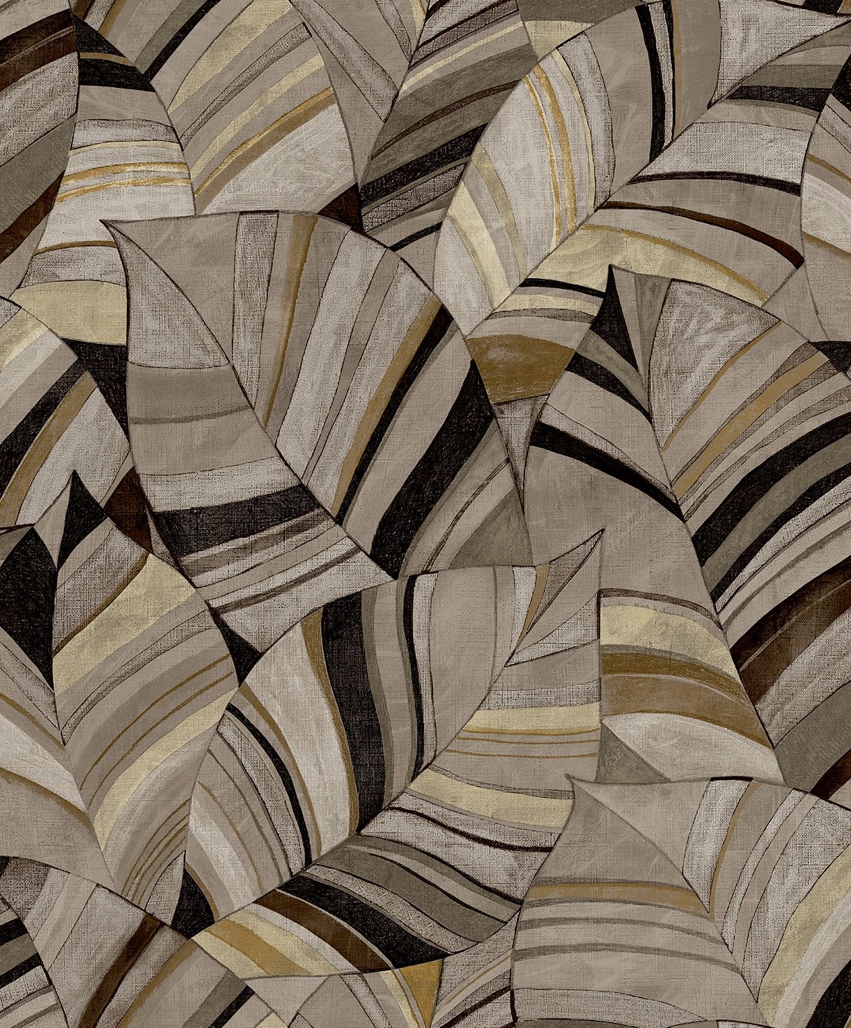 Serenity - Native Leaves Chocolate Brown SY27563