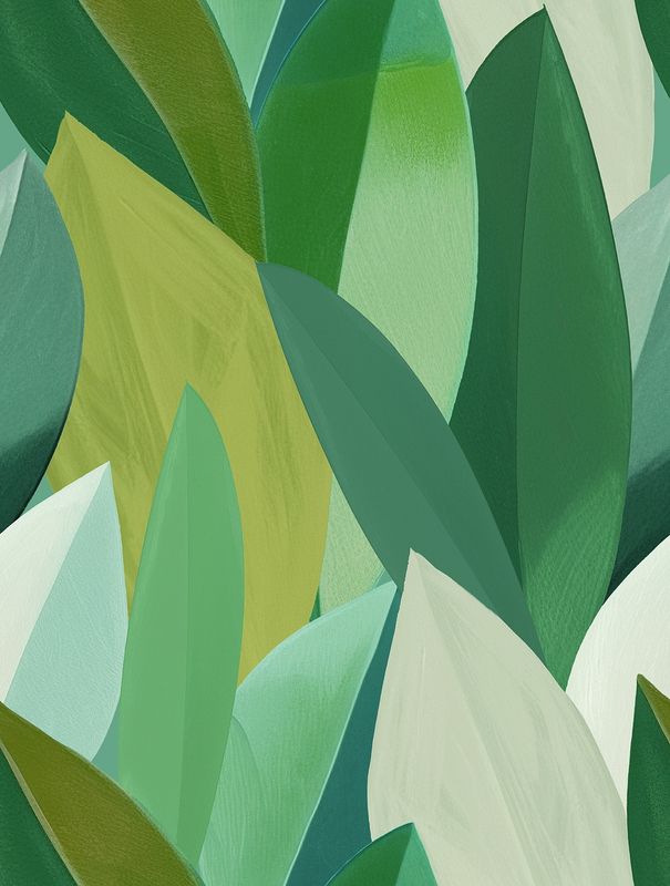 Serenity - mural Foliage Green 212x280cm SYD27596