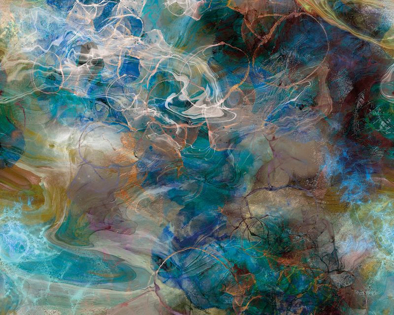 Enjoy Life - Alcohol Marbled 350x280cm INK8226