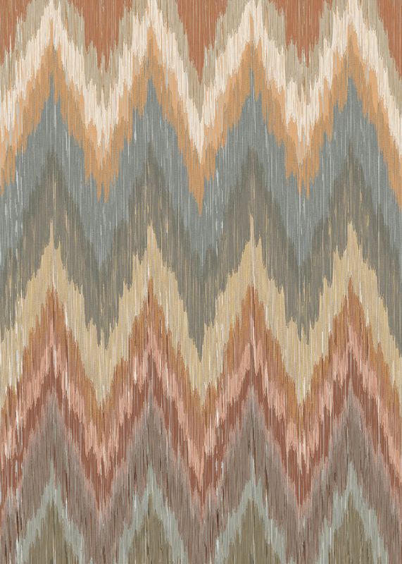 Enjoy Life - Flame Stitched Wall Multi 200x280cm INK8227