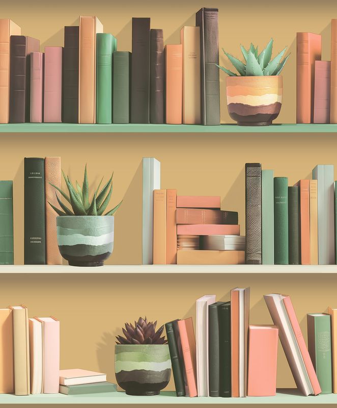 Artifice- boekenplanken geel/multi M795-05