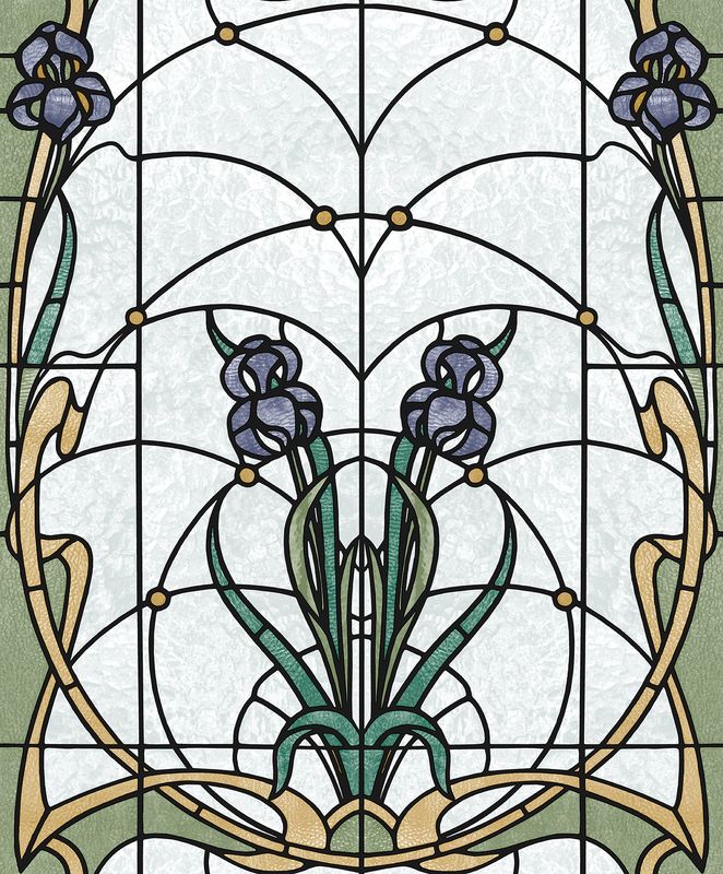 Artifice- glas in lood grijs/blw/groen M793-06