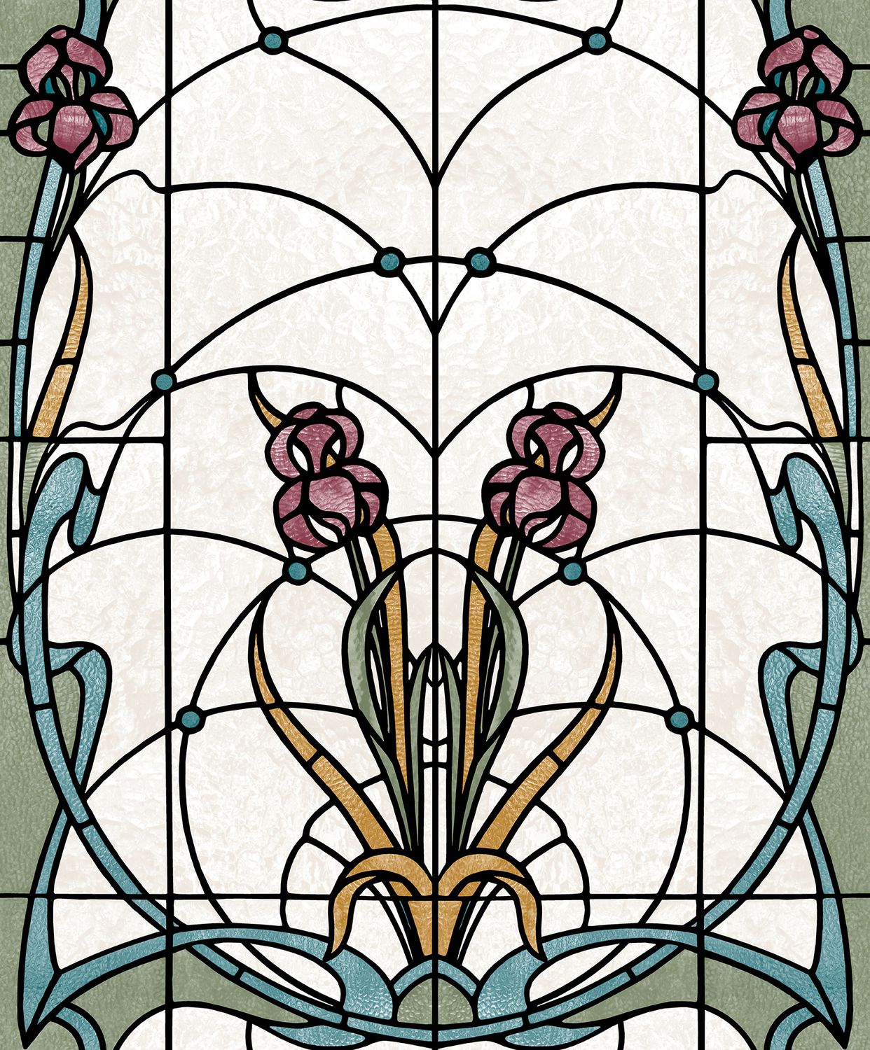 Artifice- glas in lood bei/oker/grn M793-10