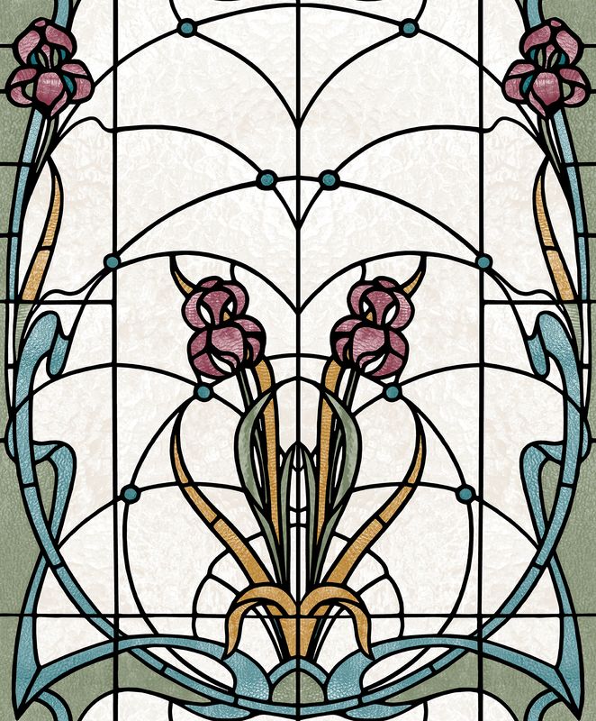 Artifice- glas in lood bei/oker/grn M793-10