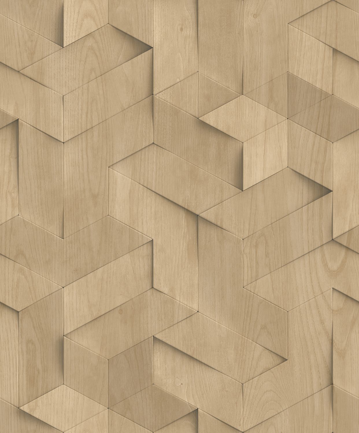 Brut- hout 3D beige M744-17