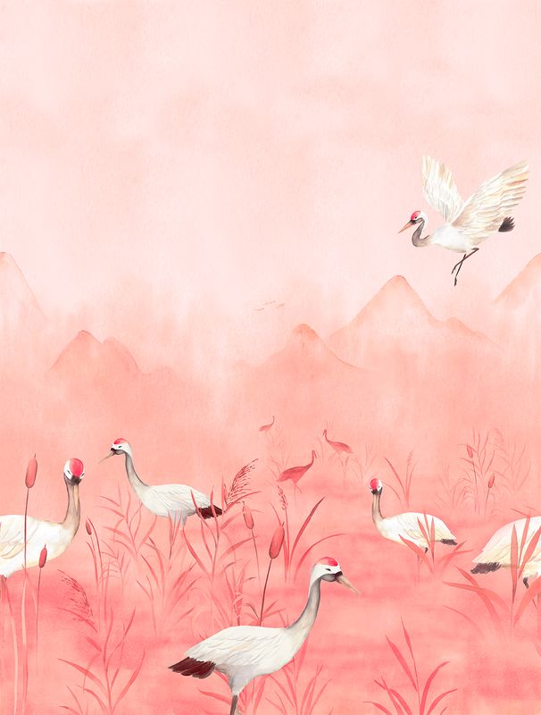 Cute Walls- Crane Dance 212x280cm CW6150-1