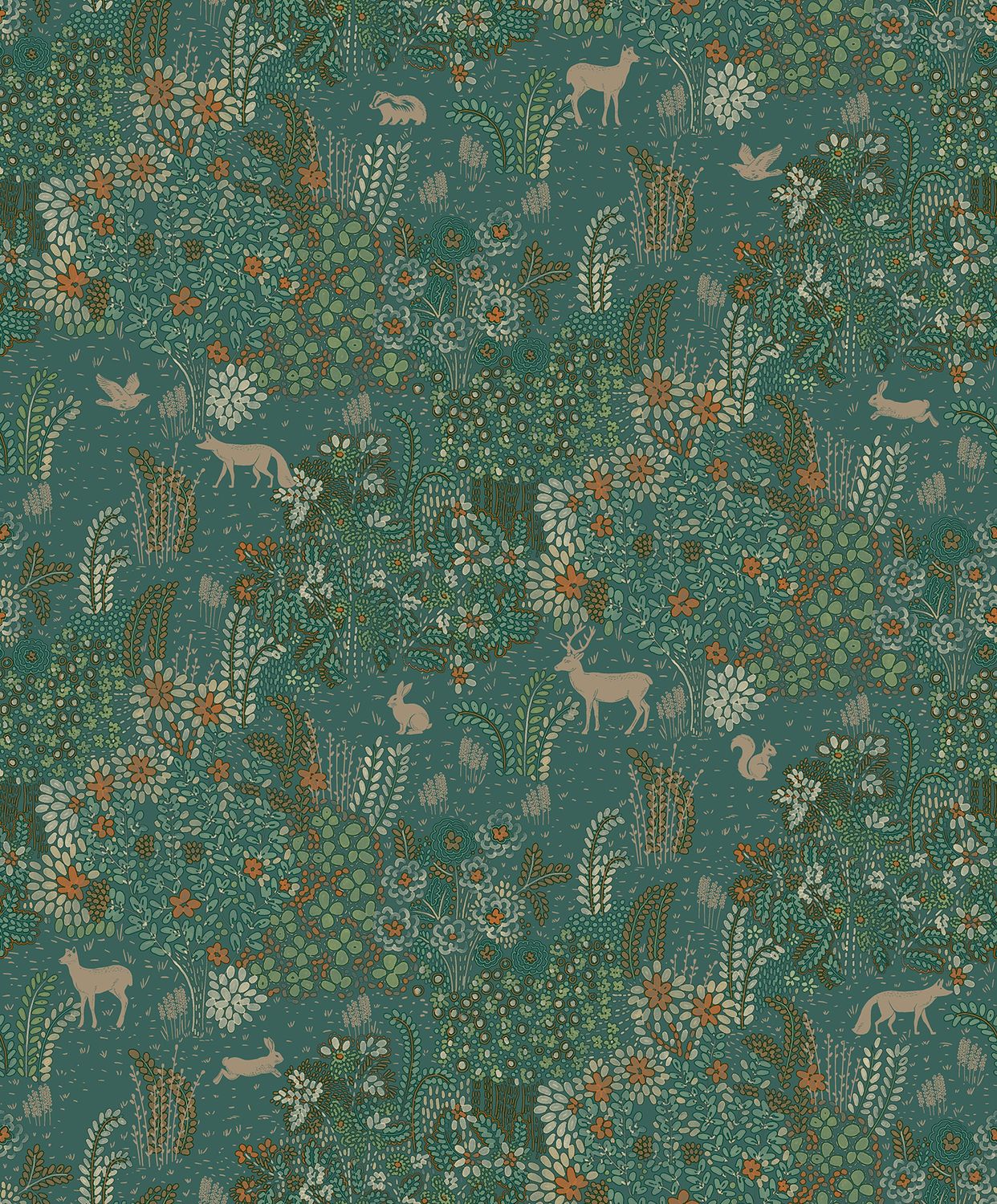 Flora- bosdieren groen M867.04