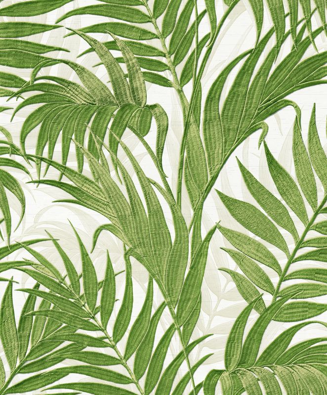 Bestsellers 1 BS1 Tropical palm leaf green/whit GR322110 Bestsellers 1 BS1 Tropical palm leaf green/whit GR322110