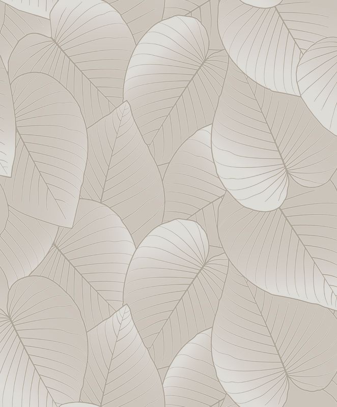 Botanique- Big Leaves beige B212-07 Botanique- Big Leaves beige B212-07
