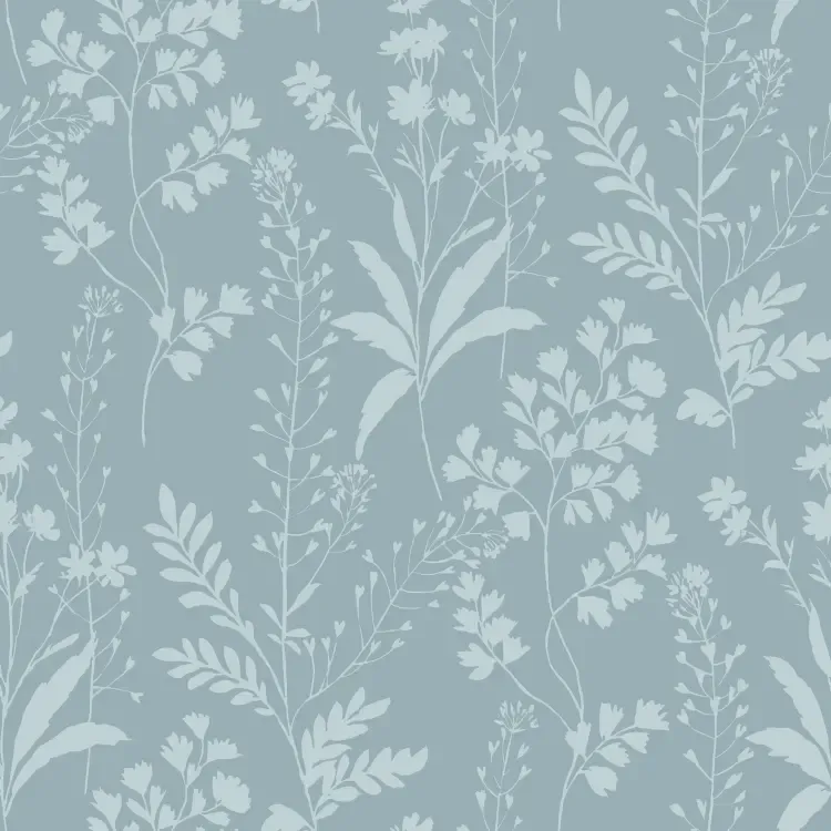Botanique- Wild Flowers blauw M528-04 Botanique- Wild Flowers blauw M528-04