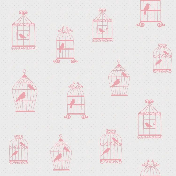 FC Joy- vogelkooi wit/roze 72111