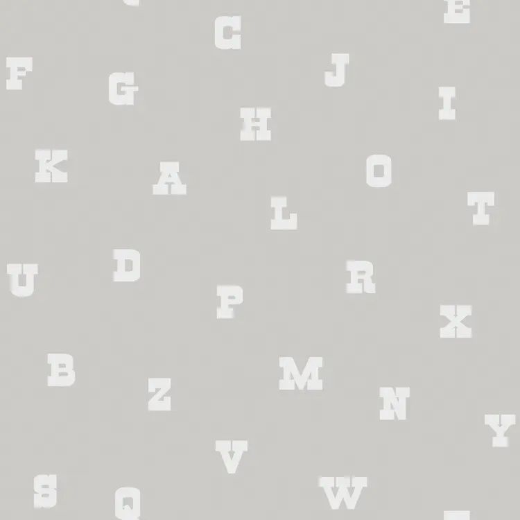 FC Joy- letters grijs/wit 72103