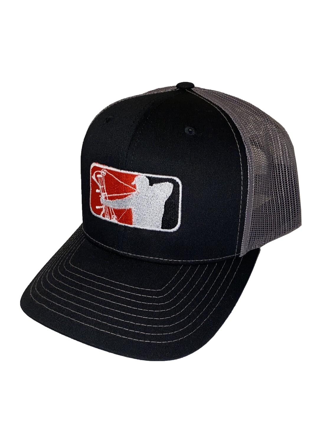 Black Richardson Hat w/ Red Logo