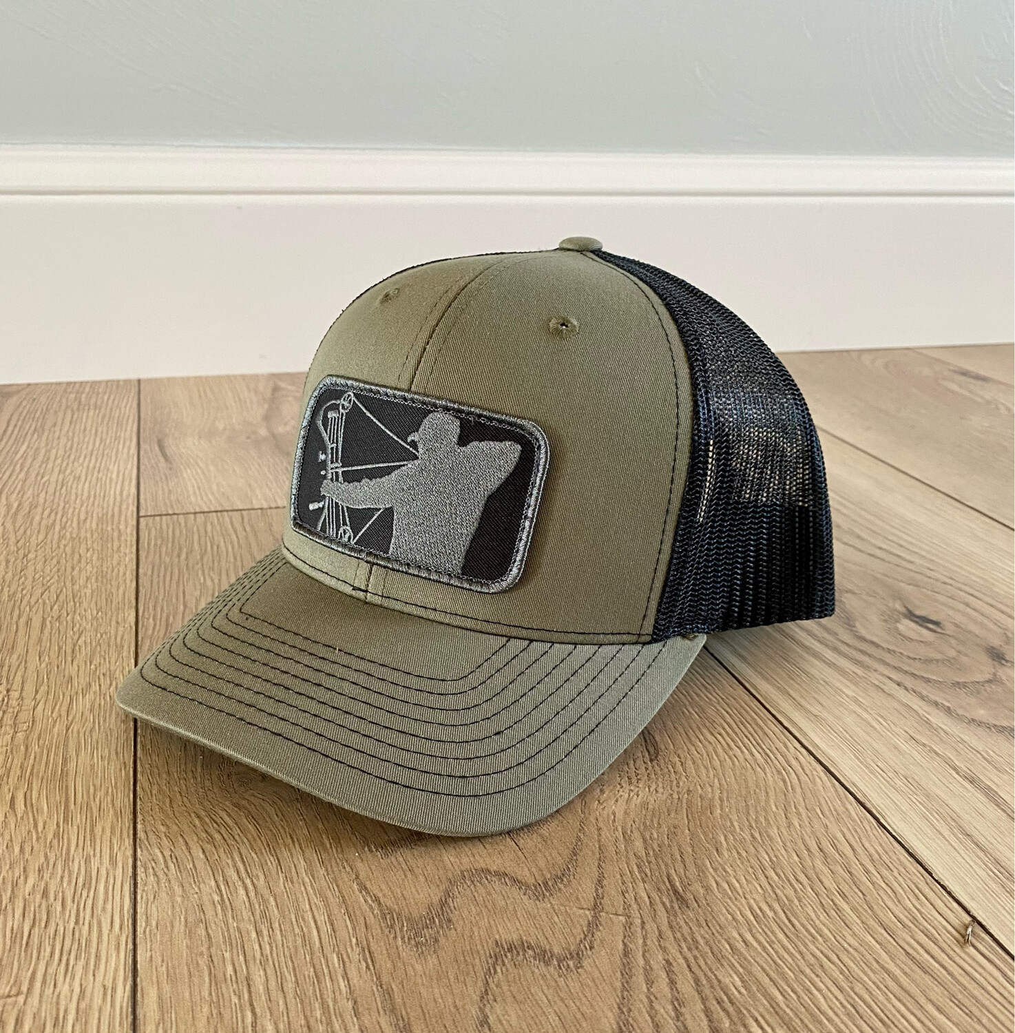 Military Green/Black Patch Hat