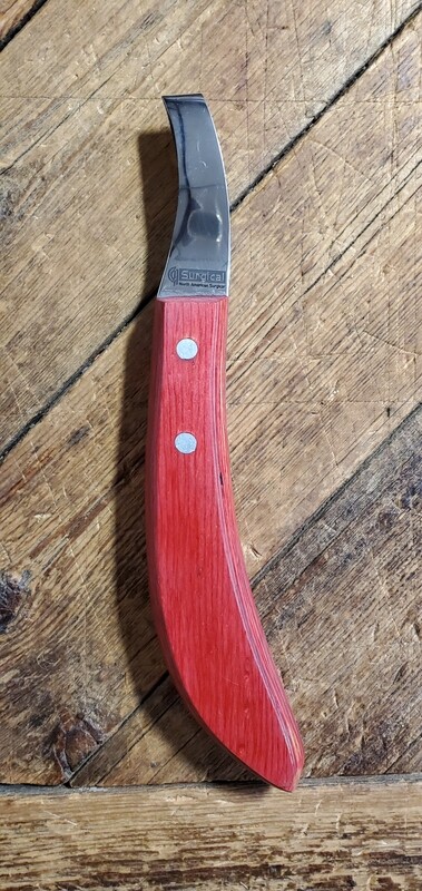 Farrier Hoof Tool with Loop Blade