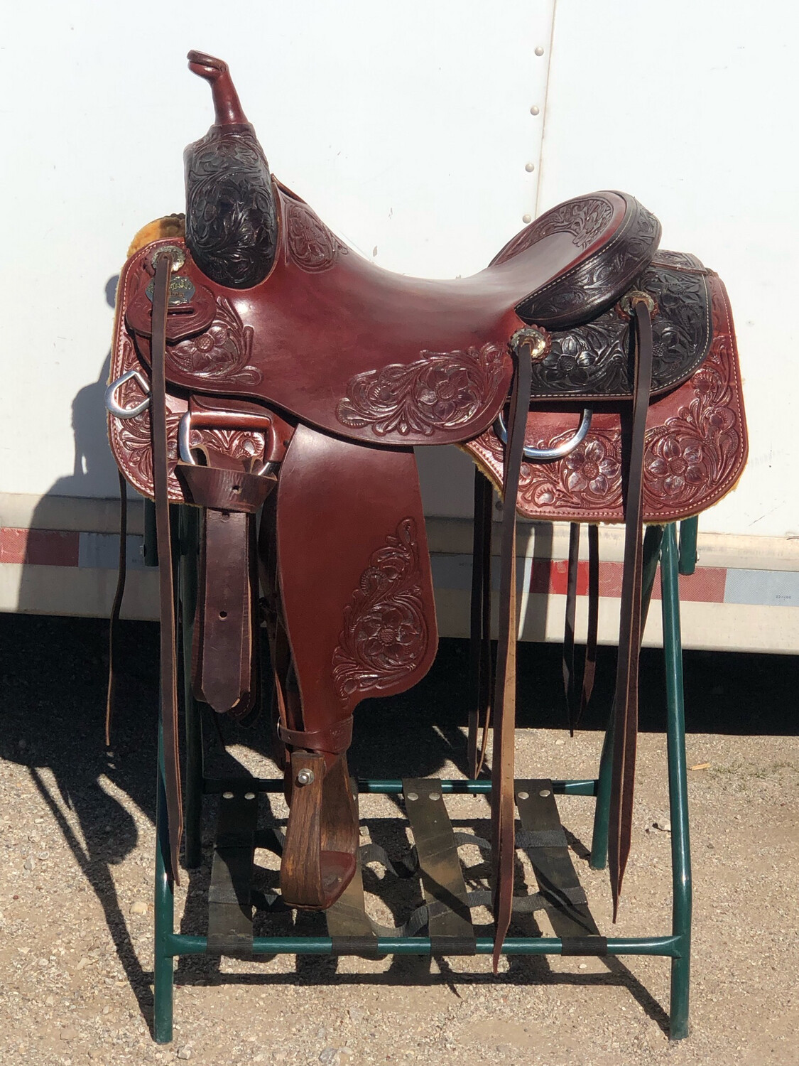 Robert Teskey Elite Reined Cow Horse Saddle with 16 inch Seat
